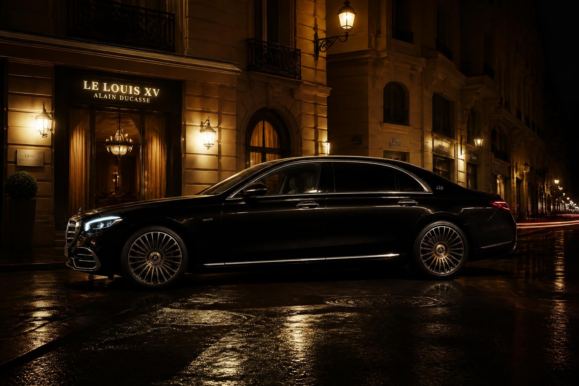 Mercedes S-Class noire — PANA VTC Lyon